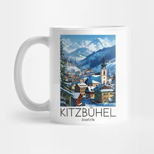 A Vintage Travel Illustration of Kitzbühel - Austria Mug